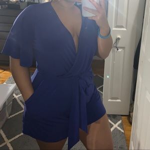 Express Purple Short Romper